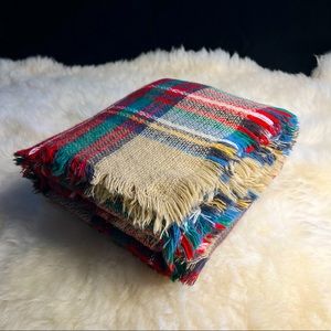 Scottish Plaid Tartan Blanket Scarf